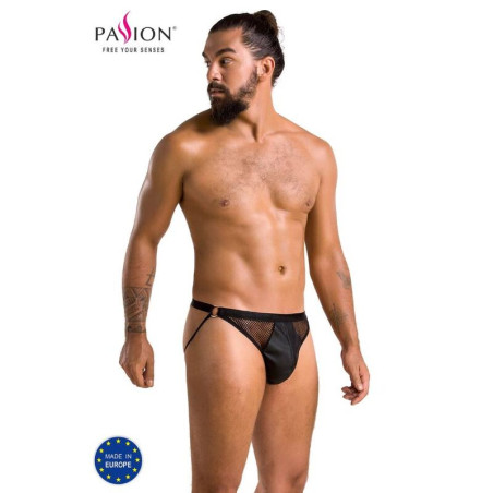 PASSION - 034 SLIP APERTO LUKE NERO L/XL