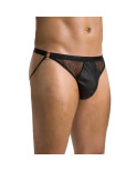 PASSION - 034 SLIP APERTO LUKE NERO L/XL