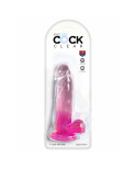 Dildo Pipedream King Cock Clear TPE Rosa