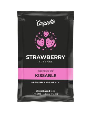 COQUETTE COSMETICS - LUBRIFICANTE KISSABLE A BASE ACQUA DI FRAGOLA POCKET 10 ML