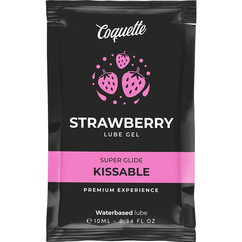 COQUETTE COSMETICS - LUBRIFICANTE KISSABLE A BASE ACQUA DI FRAGOLA POCKET 10 ML