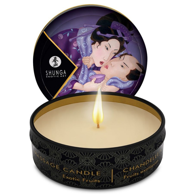 SHUNGA - CANDELA DA MASSAGGIO MINI CARESS BY CANDELIGHT AI FRUTTA ESOTICA 30 ML