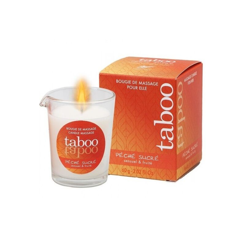 RUF - CANDELA DA MASSAGGIO TABOO PER LEI AROMA DI NETTARINA PECHE SUCRE