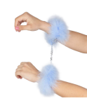 SECRETPLAY - MANETTE MARABOU CHIARO BLU