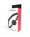 DARKNESS - BAVAGLINO IN SILICONE TRASPIRANTE NERO