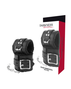 DARKNESS - MANETTE BDSM RIVESTITE NERE