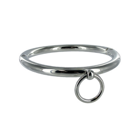 METAL HARD - COLLANA BDSM CON ANELLO 18CM