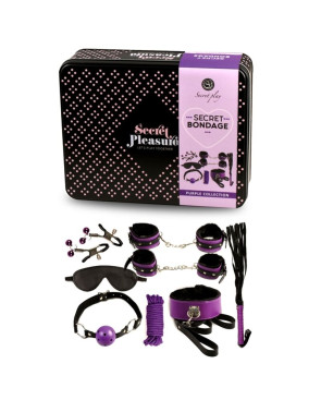 SECRETPLAY - BDSM SET 8PCS VIOLA / NERO.