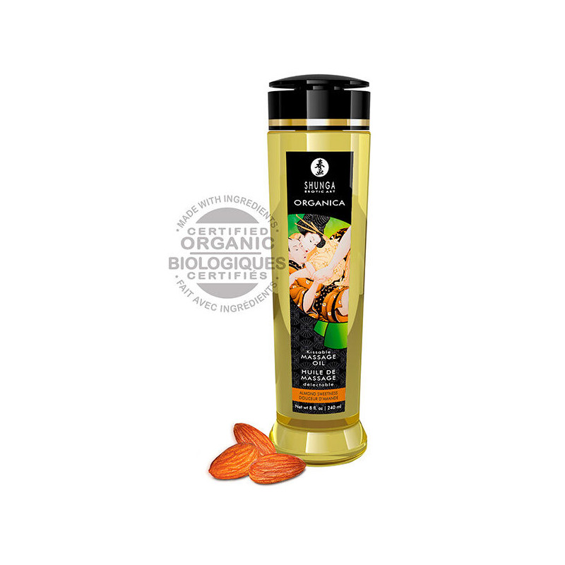 SHUNGA - OLIO DA MASSAGGIO ALLE MANDORLE BIOLOGICO 240 ML