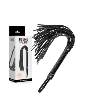 BEGME - BLACK EDITION FLOGGER IN PELLE VEGANA