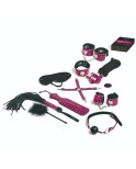 TEASE  PLEASE - SET 13 ACCESSORI BONDAGE MAGENTA