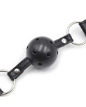 OHMAMA FETISH - BALL GAG CON VENTOLE E MORSETTI PER CAPEZZOLI