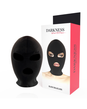 DARKNESS - MASCHERA DI SOTTOMISSIONE BDSM BOCCA E OCCHI NERA