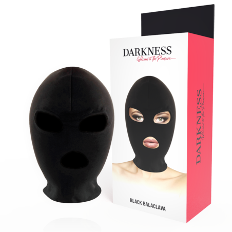 DARKNESS - MASCHERA DI SOTTOMISSIONE BDSM BOCCA E OCCHI NERA