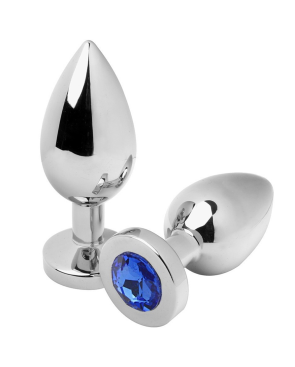 METAL HARD - PLUG ANALE DIAMOND BLUE PICCOLO 5.71CM