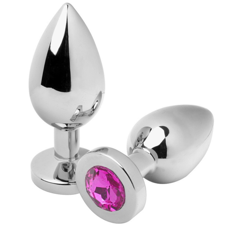 METAL HARD - PLUG ANALE DIAMOND PINK PICCOLO 5.71CM