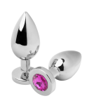 METAL HARD - PLUG ANALE DIAMOND PINK PICCOLO 5.71CM