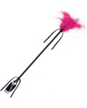 SECRETPLAY - WHIP  FEATHER NERO E FUCSIA