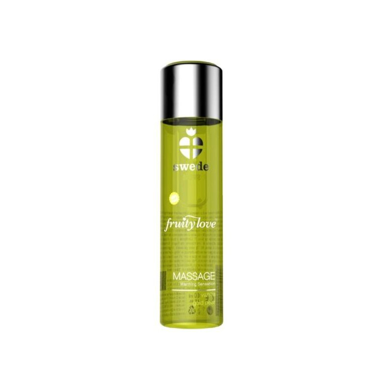 SWEDE - FRUITY LOVE OLIO DA MASSAGGIO EFFETTO RISCALDANTE VANIGLIA E PERA ORO 60 ML.