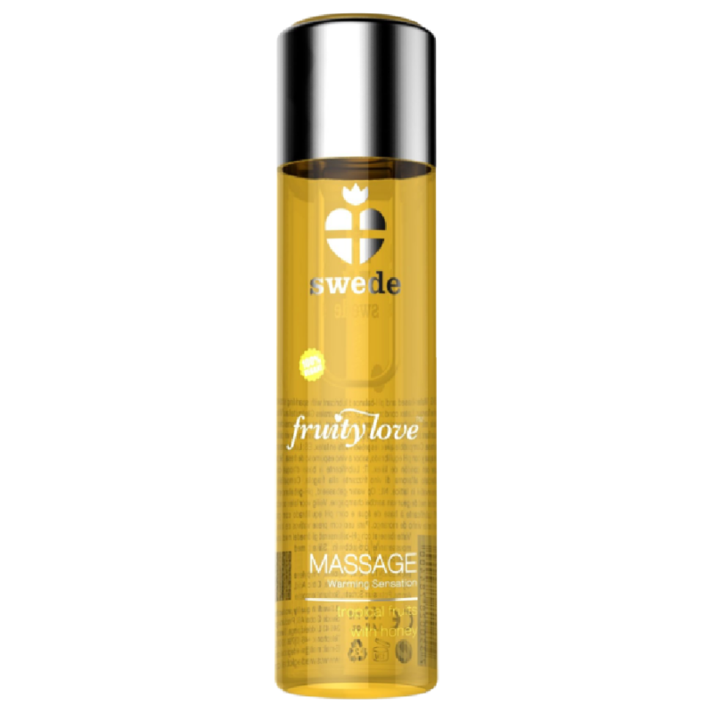 SWEDE - FRUITY LOVE OLIO DA MASSAGGIO EFFETTO RISCALDANTE FRUTTATO TROPICALE CON MIELE 120 ML.