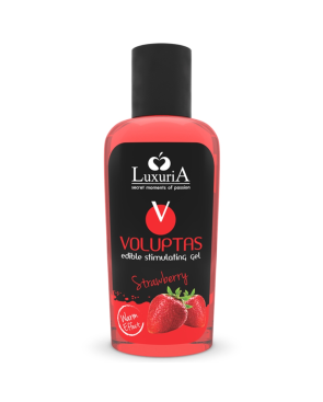 INTIMATELINE LUXURIA - VOLUPTAS GEL DA MASSAGGIO ALIMENTARE EFFETTO RISCALDANTE - FRAGOLA 100 ML