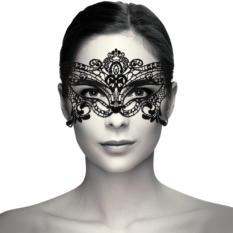 COQUETTE CHIC DESIRE - MASCHERA AMPIA IN PIZZO NERO