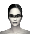 COQUETTE CHIC DESIRE - MASCHERA IN PIZZO NERO CON NASTRO