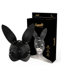 COQUETTE CHIC DESIRE - MASCHERA VEGANA IN PELLE CON ORECCHIE DI CONIGLIO