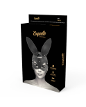 COQUETTE CHIC DESIRE - MASCHERA VEGANA IN PELLE CON ORECCHIE DI CONIGLIO