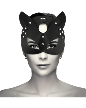 COQUETTE CHIC DESIRE - MASCHERA VEGANA IN PELLE CON ORECCHIE DI GATTO