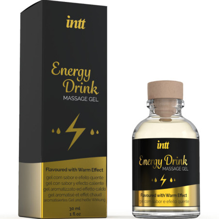 INTT MASSAGE  ORAL SEX - GEL DA MASSAGGIO CON BEVANDA ENERGETICA AROMATIZZATA ED EFFETTO RISCALDANTE