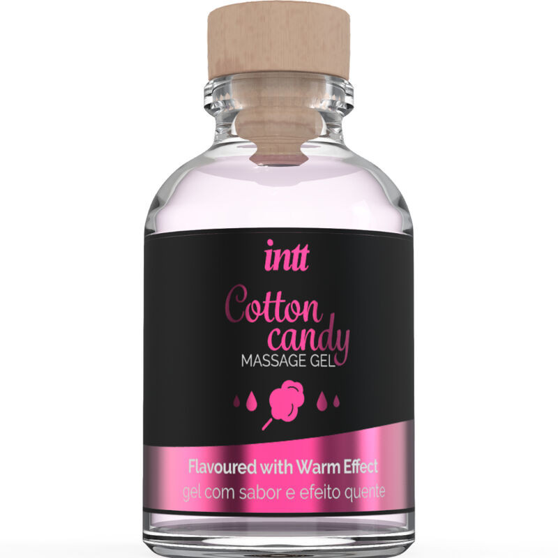 INTT MASSAGE  ORAL SEX - GEL DA MASSAGGIO AL GUSTO DI CANDY COTONE CON EFFETTO RISCALDANTE