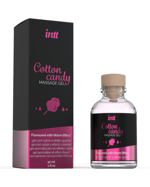 INTT MASSAGE  ORAL SEX - GEL DA MASSAGGIO AL GUSTO DI CANDY COTONE CON EFFETTO RISCALDANTE