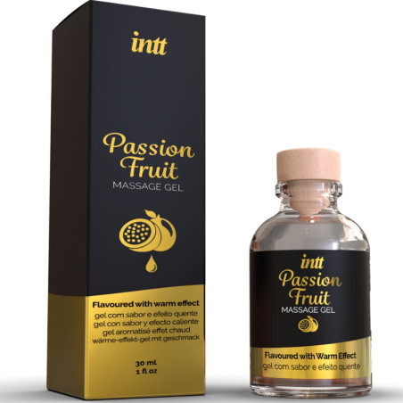 INTT MASSAGE  ORAL SEX - GEL DA MASSAGGIO AL GUSTO DI FRUTTO DELLA PASSIONE CON EFFETTO CALORE