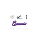 Masturbatore Doppia Penetrazione Strap-on-me Purple Viola L