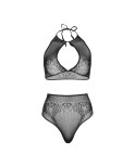 LEG AVENUE - SET DUE PEZZI LEG AVENUE - CROP TOP E PERIZOMA PANTY TAGLIA UNICA