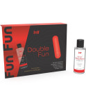 INTT RELEASES - KIT DOPPIO DIVERTIMENTO CON BULLET VIBRANTE E GEL DA MASSAGGIO ALLA FRAGOLA