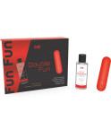 INTT RELEASES - KIT DOPPIO DIVERTIMENTO CON BULLET VIBRANTE E GEL DA MASSAGGIO ALLA FRAGOLA