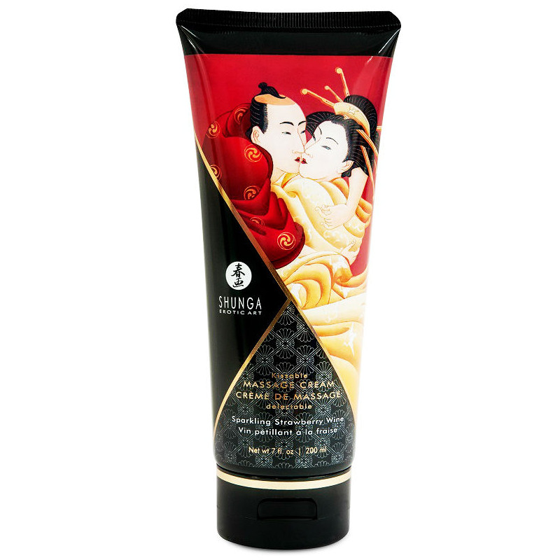 SHUNGA - CREMA DA MASSAGGIO FRAGOLA E CAVA 200 ML