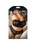 Set di Lingerie Fantasy Lingerie Nero (Queen size)