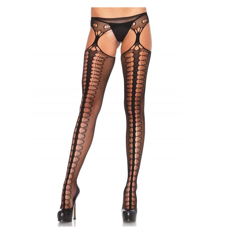 LEG AVENUE - COLLANT CON GIARRETTIERA ESCLUSIVO NERO