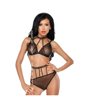 ME-SEDUCE - DOTTY SET DUE PEZZI NERO XXL/XXXL