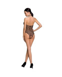 PASSION - WOMAN BS087 BODYSTOCKING NERO TAGLIA UNICA