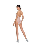 PASSION - WOMAN BS087 BODYSTOCKING BIANCO TAGLIA UNICA