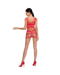 PASSION - WOMAN BS089 BODYSTOCKING ROSSO TAGLIA UNICA