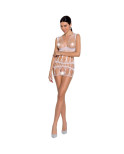 PASSION - WOMAN BS089 BODYSTOCKING BIANCO TAGLIA UNICA