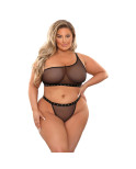 Set di Lingerie Fantasy Lingerie Nero (Queen size)