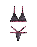 Set di Lingerie Fantasy Lingerie Nero (L/XL)