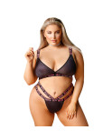 Set di Lingerie Fantasy Lingerie Nero (Queen size)