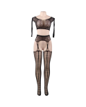 QUEEN LINGERIE - TOP BODYSTOCKING MANICA LUNGA S/L